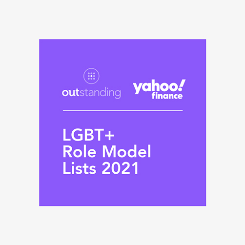 Image of OUTstanding LGBT+Role Model Lists 2021 logo