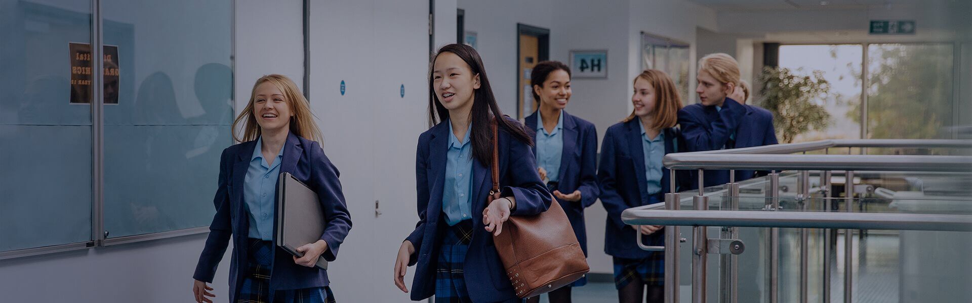 An image of school students