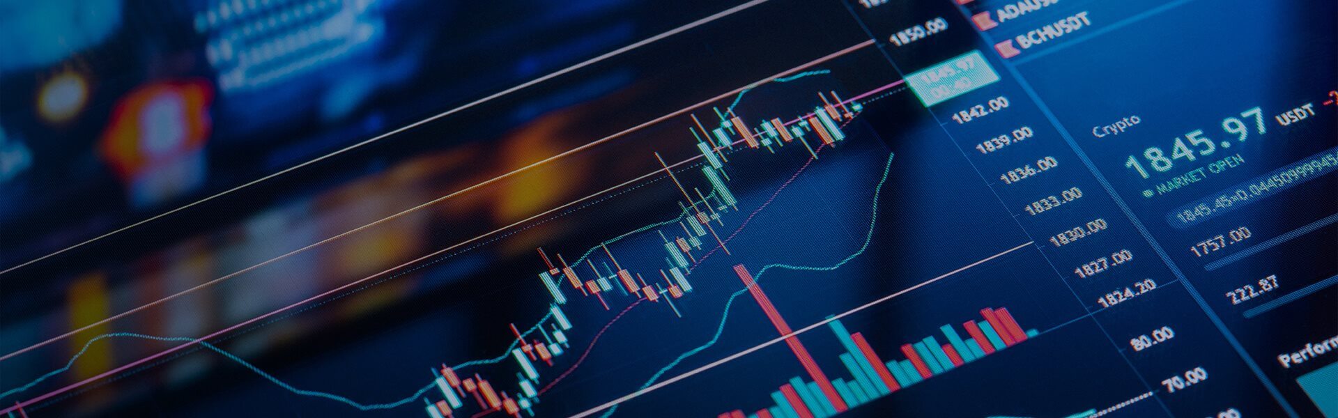 an image to show graphs for stocks and shares