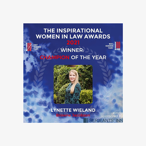 Image of Inspirational Women in Law Awards 2021 logo